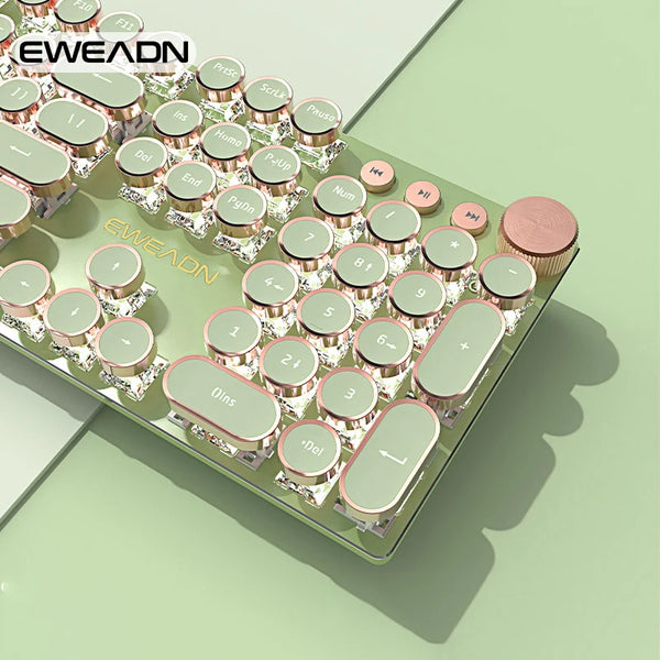 Retro Round Mechanical Keyboard